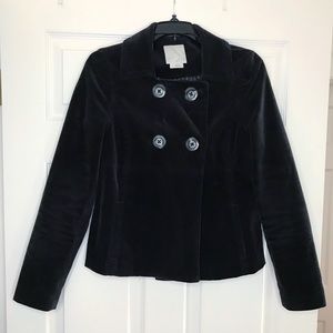 Old Navy Velvet Peacoat